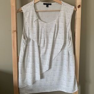 Banana Republic Factory Black + White Spot Blouse
